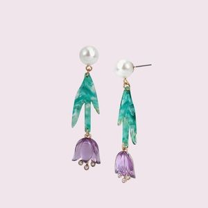 Betsey Johnson Tulip Drop Earrings